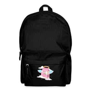 Angelcore Aesthetic Kawaii Erdbeer-Milch-Engel - Rucksack - Schwarz - Vorne