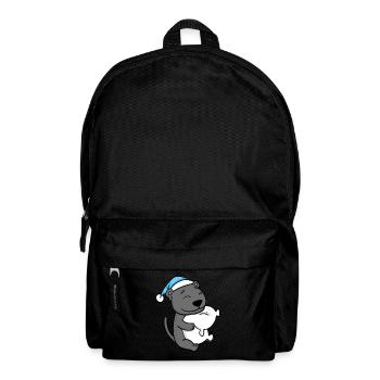 jolie panthère noire avec oreiller et bonnet de couchage - Sac à dos - noir - Devant