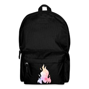 Angelcore Ästhetisches Feuer Flamme Herzen - Rucksack - Schwarz - Vorne