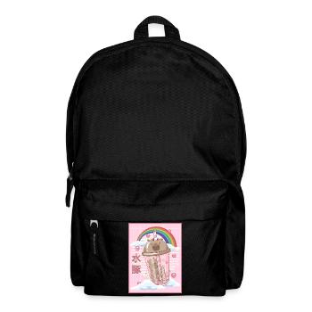 Lustiger Boba Tee Capybara Japanisch Kawaii - Rucksack - Schwarz - Vorne