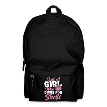 Just A Girl Who Dives For Shells Scalloping - Backpack - black - Front