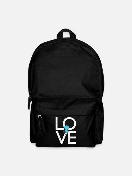 Qualle - Rucksack - Schwarz