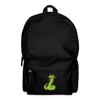 Snake loves music Reptile Animal Zoo - Backpack - black - Front