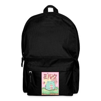Zombiecore Aesthetic Zombie Kawaii Frog - Backpack - black - Front
