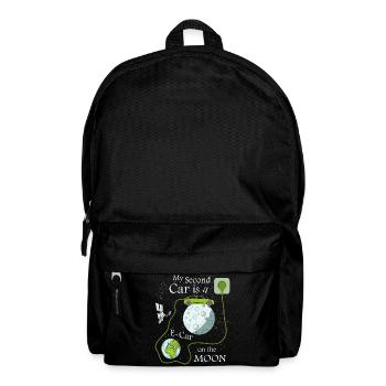 Voiture électrique sur la lune - Sac à dos - noir - Devant
