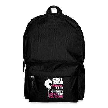 Hobby Horse Hobby Horsing Mädchen - Rucksack - Schwarz - Vorne