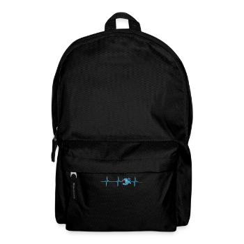 Cool Monkfish Heartbeat Design - Sac à dos - noir - Devant