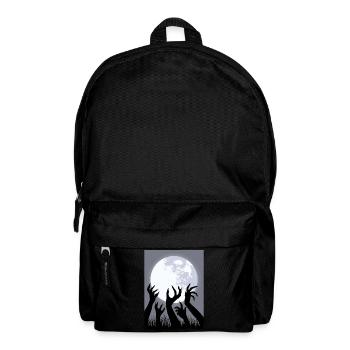 Zombiecore Ästhetischer Zombie-Vollmond - Rucksack - Schwarz - Vorne