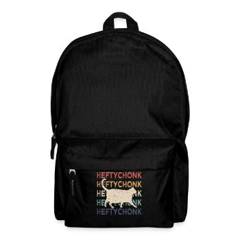 Chonk Cat Funny Chonk Meme Fat Cat Retro - Backpack - black - Front