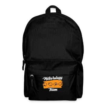 Team Meteorologie Meteorologe Wettervorhersage - Rucksack - Schwarz - Vorne