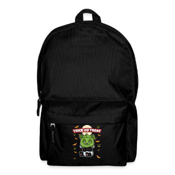 Trick Or Treat Scary Creepy Halloween Monster - Backpack - black - Front