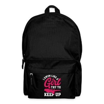 Natation Nageuse Sports Filles - Sac à dos - noir - Devant