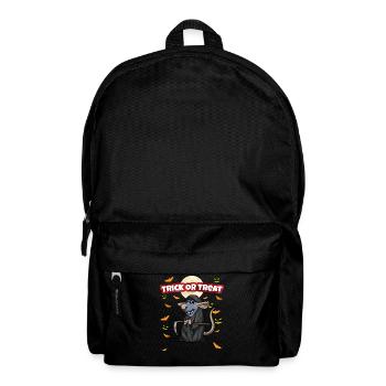 Trick Or Treat Scary Creepy Halloween Monster - Backpack - black - Front