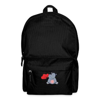 Sweet hippo - Backpack - black - Front