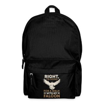 Bird of Prey funny falconer saying hunting design - Backpack - black - Front