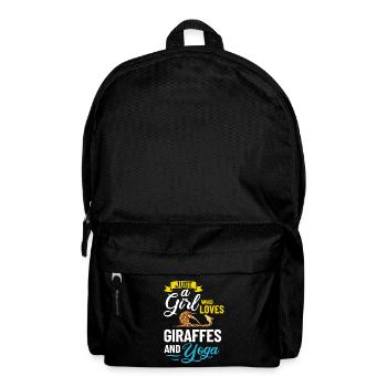 Giraffe Yoga Anfänger Workout Posen Zitate - Rucksack - Schwarz - Vorne