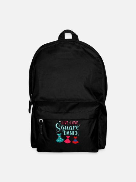 Square Dance Musik Caller Volkstanz Tänzer Usa - Rucksack - Schwarz