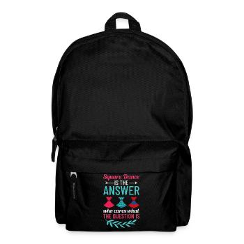 Square Dance Music Caller Folk Dance Dancer Usa - Backpack - black - Front