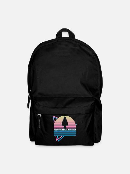 Pfeilspitze Jäger Retro - Rucksack - Schwarz