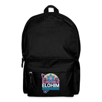 Elohim Hebrew Mythology Retro Jewish Jew - Backpack - black - Front