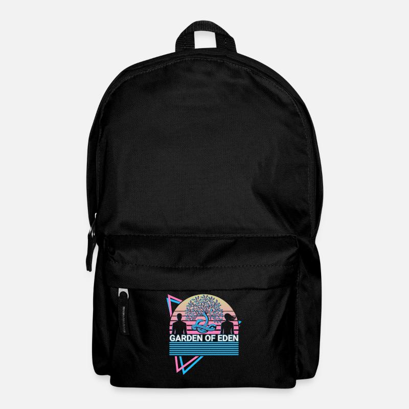 Garten Eden Adam und Eva Christlich - Rucksack - Schwarz