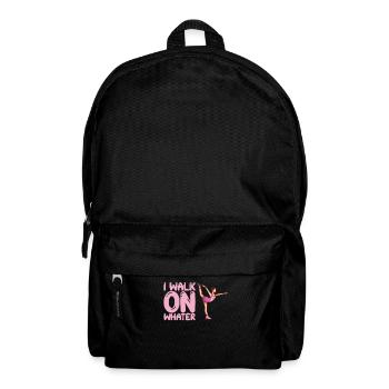 I Walk On Water Funny Figure Skater - Backpack - black - Front