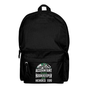 Accountant Bookkeeper Accounting - Backpack - black - Front