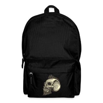 Totenkopf Bart - Rucksack - Schwarz - Vorne