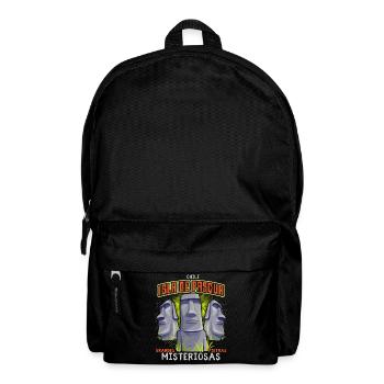 Moai, Stone Heads, Easter Island Rapa-Nui - Backpack - black - Front