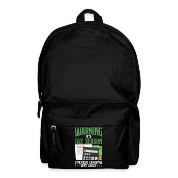 Accountant Bookkeeper Accounting - Backpack - black - Front