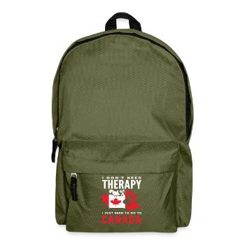 Canada Therapy dit origine canadienne - Sac à dos - vert olive - Devant