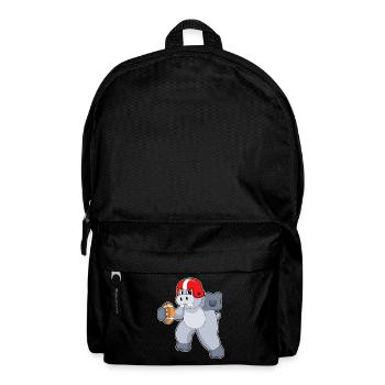 Nilpferd American Football Sport - Rucksack - Schwarz - Vorne