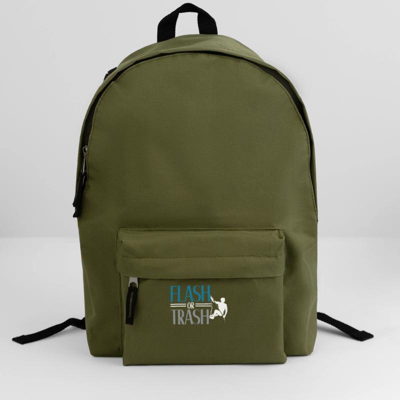 Flash oder Trash Felskletterer Boulderer Bouldern Rucksack