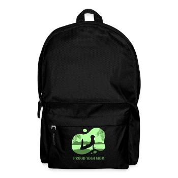 Proud Yoga Mother Mama Hobby Mommy - Backpack - black - Front