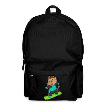 Pferd Snowboarder Snowboard - Rucksack - Schwarz - Vorne