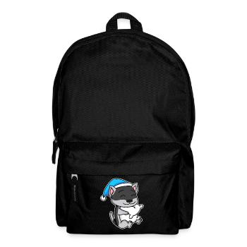 Dog dog breed Siberian Husky - Backpack - black - Front