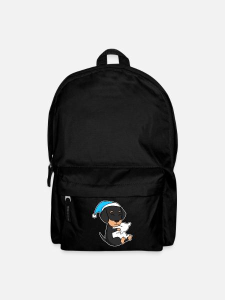 Hund Hunderasse Dackel Dachshund - Rucksack - Schwarz