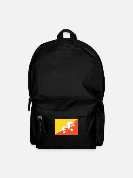 Offizielle Bhutanische Flagge Bhutanese Country Pride - Rucksack - Schwarz