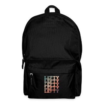 Lefty Linkshänder schreiben Umstellung - Rucksack - Schwarz - Vorne