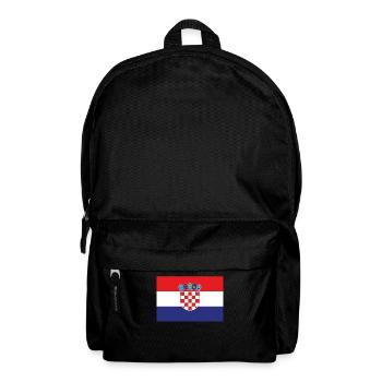 Official Croatia Flag Croat Croatian Country Pride - Backpack - black - Front