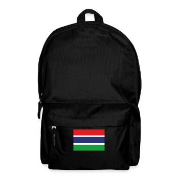 Official Gambia Flag Gambian Georgian Country - Backpack - black - Front