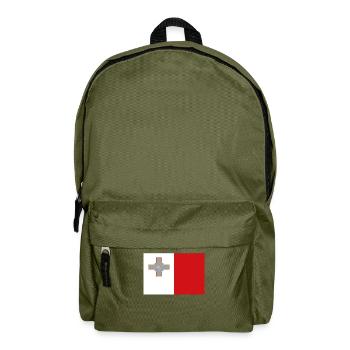 Offizielle Malta Flagge Maltesische Country Pride - Rucksack - Olivgrün - Vorne