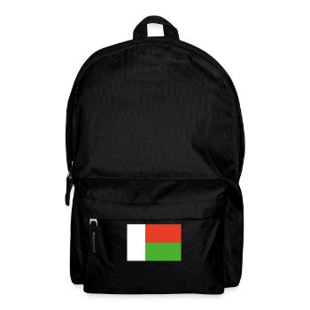 Drapeau officiel de Madagascar malgache ou malgache - Sac à dos - noir - Devant