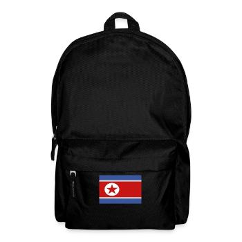 Offizielle nordkoreanische Flagge Nordkoreanisches Land - Rucksack - Schwarz - Vorne
