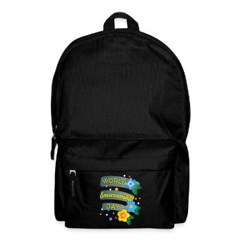World Environment Day, World Environment Day with flowers - Backpack - black - Front