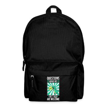 Ask me about my trex - Backpack - black - Front