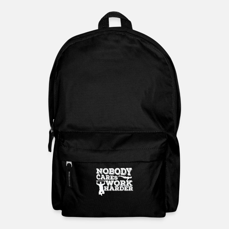 Nobody cares Work Harder Fitness Workout - Rucksack - Schwarz