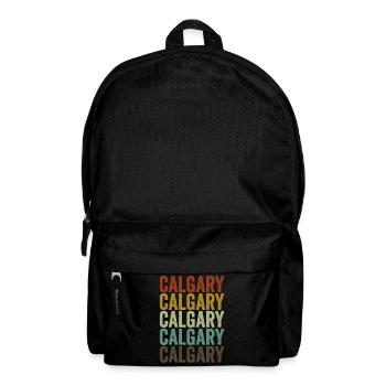 Calgary Canada Rétro Vintage - Sac à dos - noir - Devant