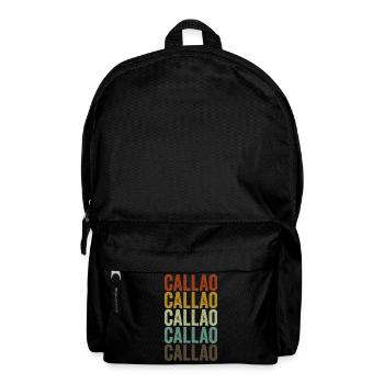 Callao Pérou Rétro Vintage - Sac à dos - noir - Devant