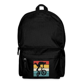 Bmx Rider Vintage Retro Hobby Sport Bicycle Shirt - Sac à dos - noir - Devant